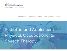 Tablet Screenshot of pediatric-therapy.com